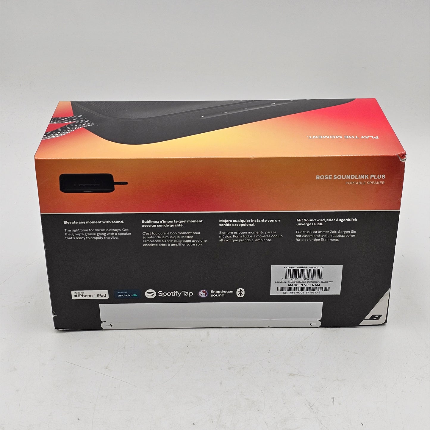 New BOSE SOUNDLINK PLUS Wireless Portable Speaker 894040-0100