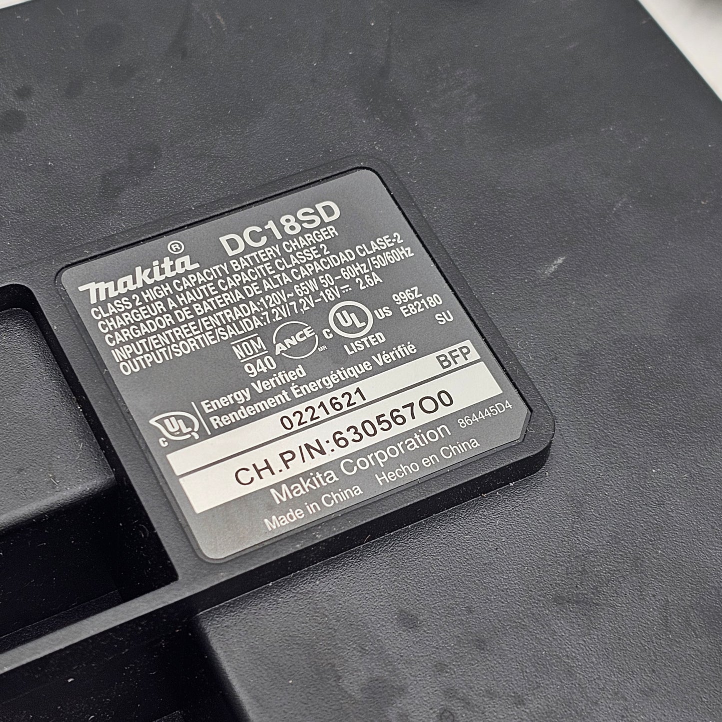 Makita Battery Charger Charger DC18SD