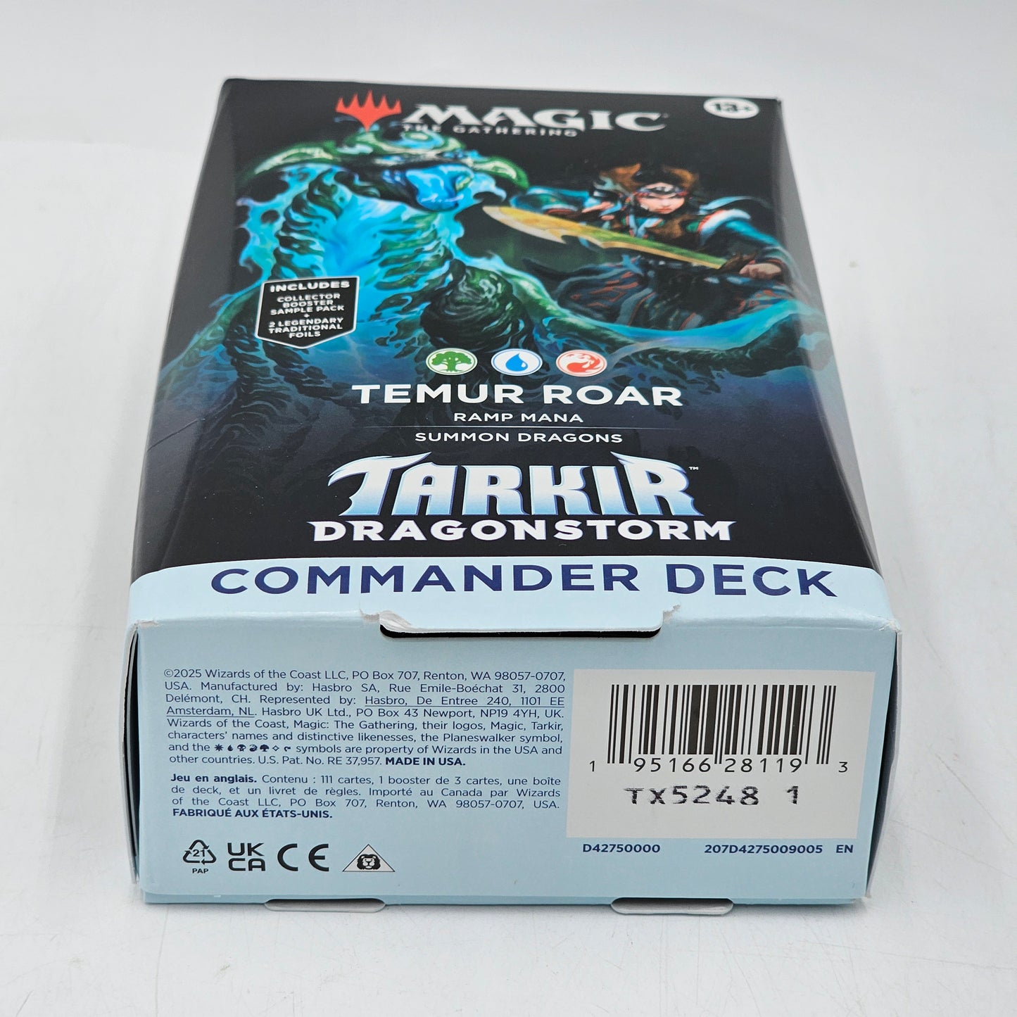 New Magic the Gathering Tarkir Dragonstorm Commander Deck Temur Roar