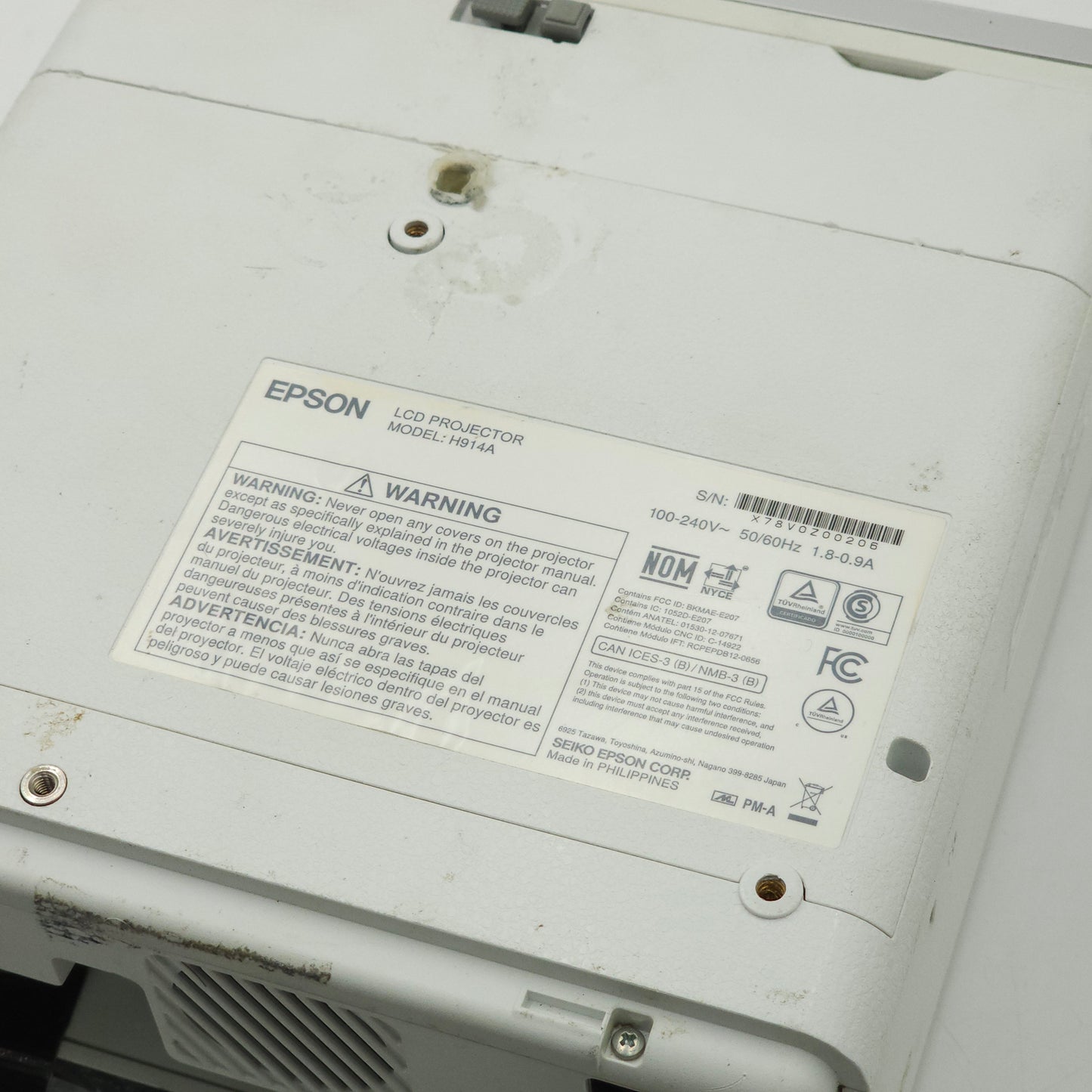 Epson Projector 1920 x 1080 2,000 Lumens Laser Projector EF-100W