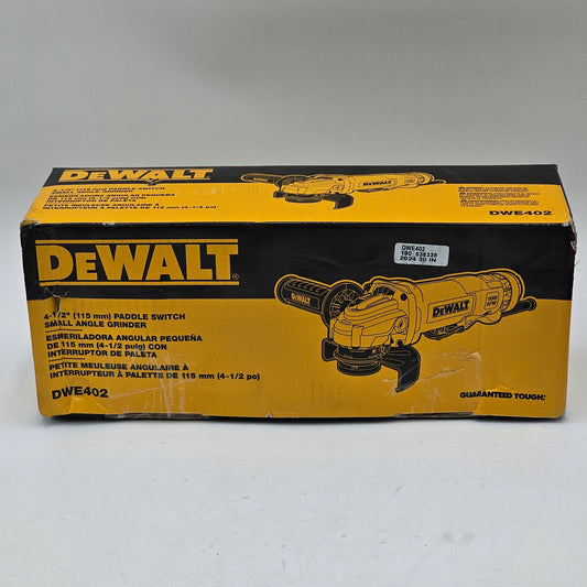 New DeWalt DWE402 Paddle Switch Small Angle Grinder