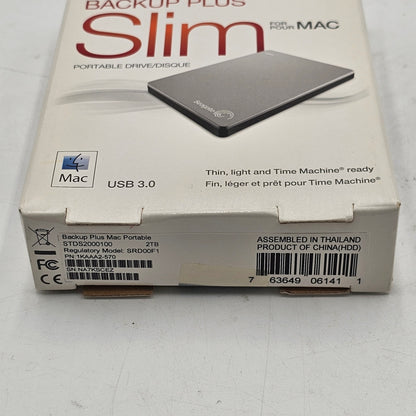 New Seagate Backup Plus 2TB Portable Drive SRD00F1