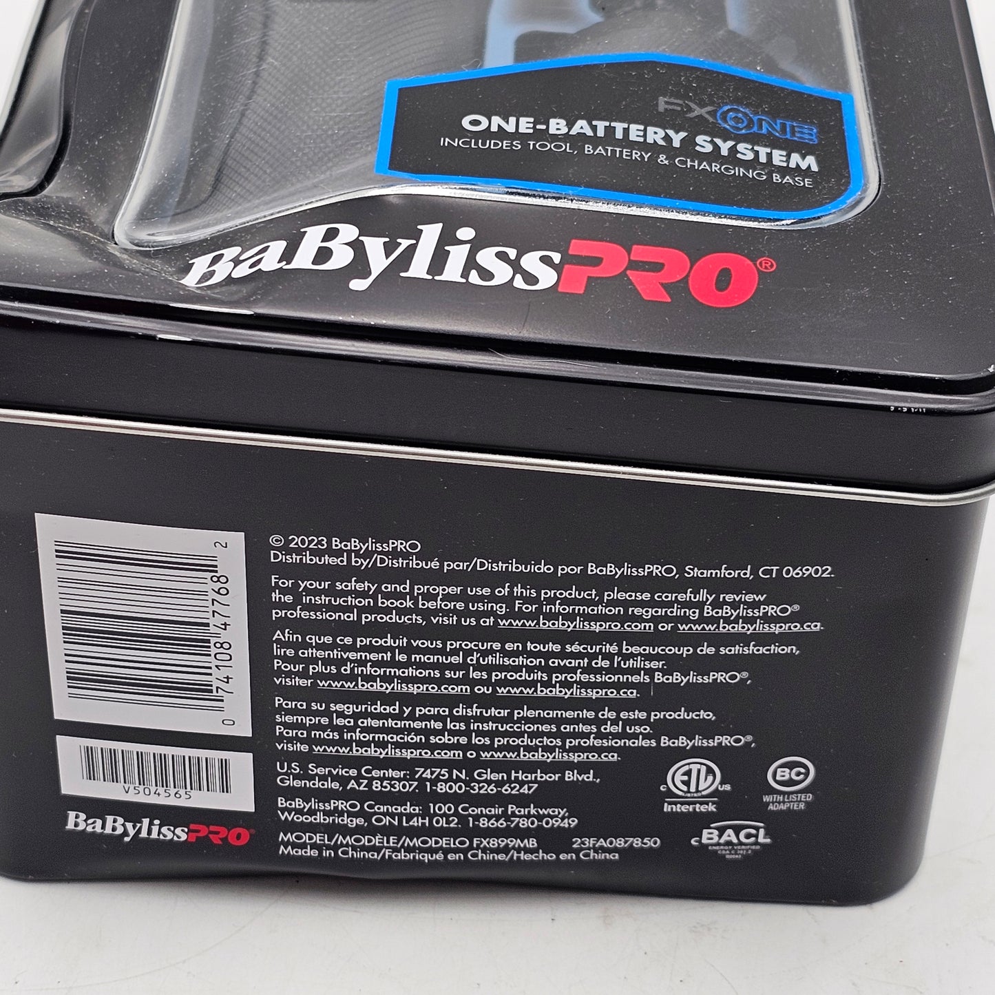 New BaBylissPRO  BLACKFX Clipper FXONE  FX899MB