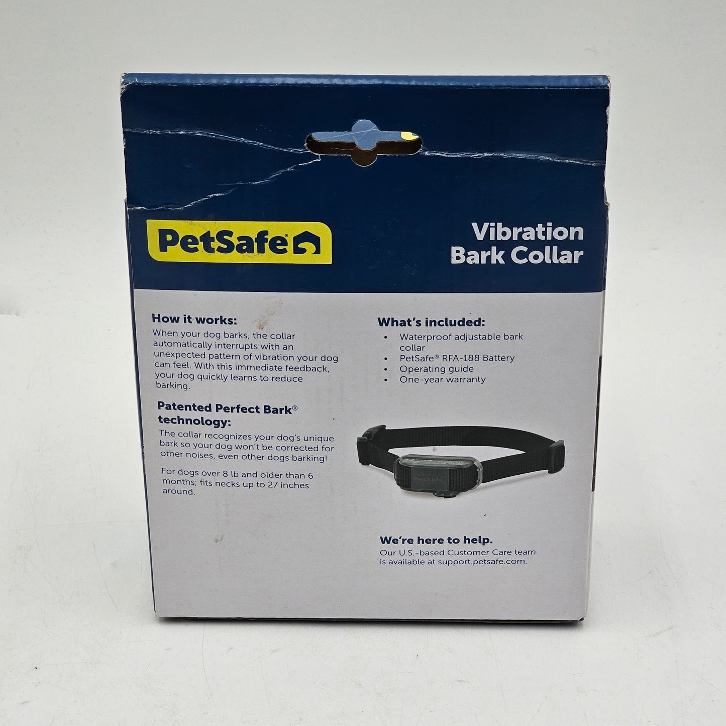 New PetSafe Bark Collar Vibration  RB-PBC00-12789
