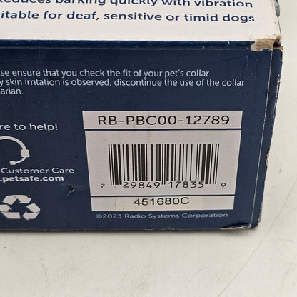 New PetSafe Bark Collar Vibration  RB-PBC00-12789
