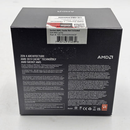 AMD RYZEN 7 7800X3D 4.20GHz 8 Core 100-000000910 16 Thread AM5