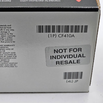 New HP LaserJet Black Print Cartridge 410A