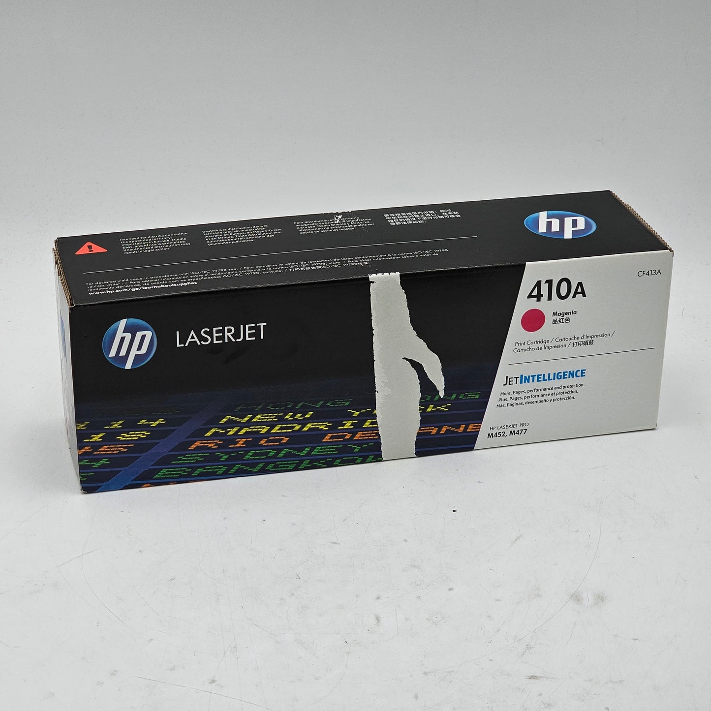 New HP LaserJet Magenta Print Cartridge 410A