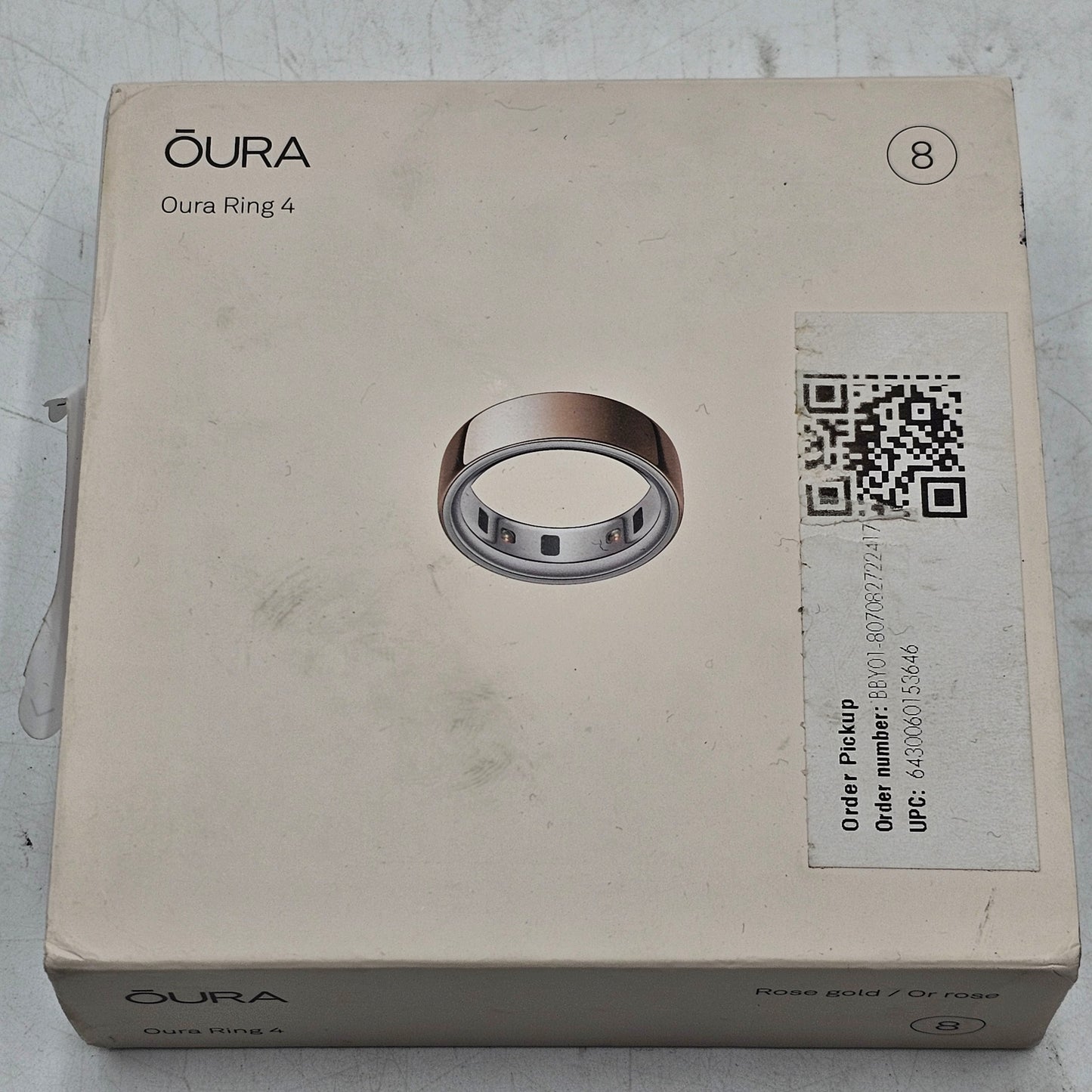 OURA GEN RING 4 ROSE GOLD 08 JZ90-54219-08