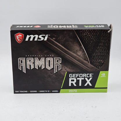 New MSI ARMOR GEFORCE RTX 2070 GDDR6 Graphics Card