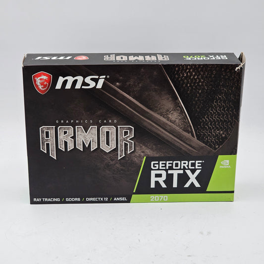 New MSI ARMOR GEFORCE RTX 2070 GDDR6 Graphics Card