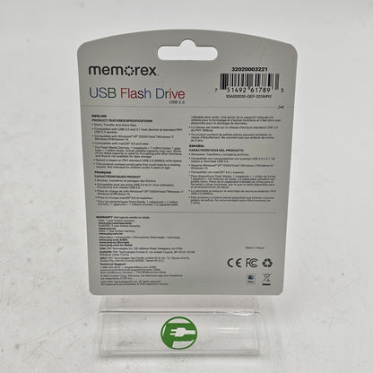 New MEMOREX USB 2.0 32GB USB Flash Drive 32GMRX