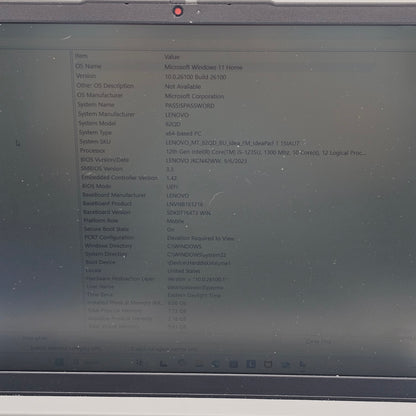 Lenovo IDEAPAD 15AIU7 1 15.6" i5-1235U 1.3GHz 8GB RAM 512GB SSD