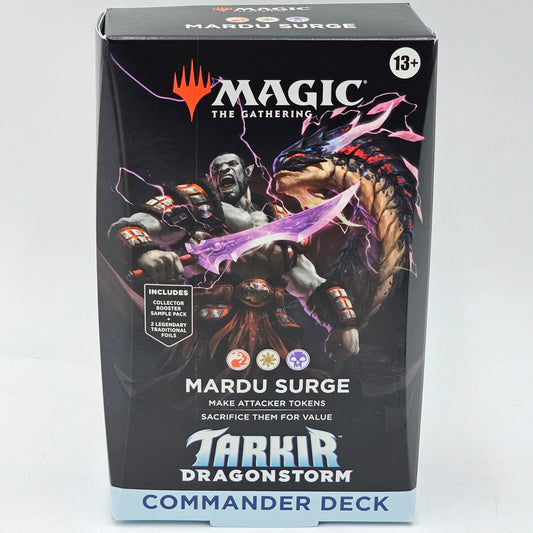 New Magic the Gathering Tarkir Dragonstorm Commander Deck Mardu Surge