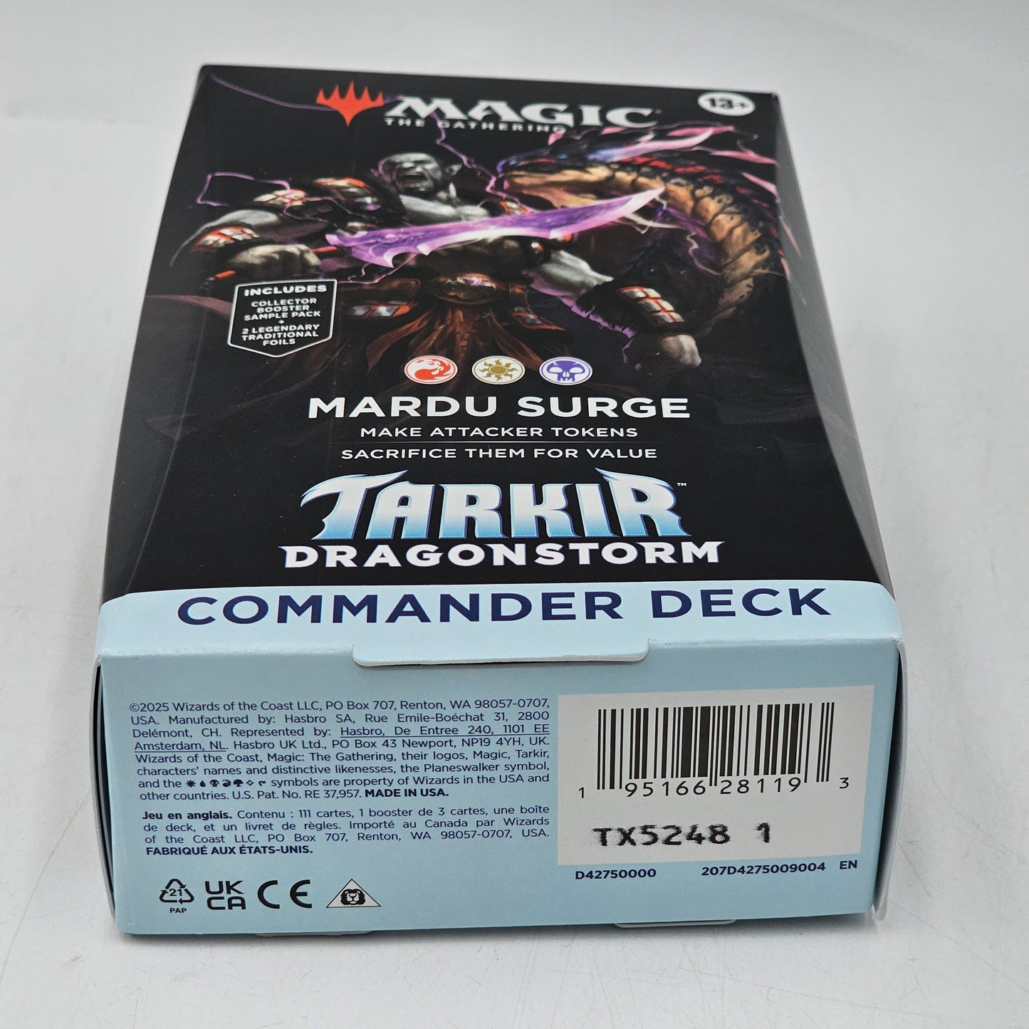 New Magic the Gathering Tarkir Dragonstorm Commander Deck Mardu Surge
