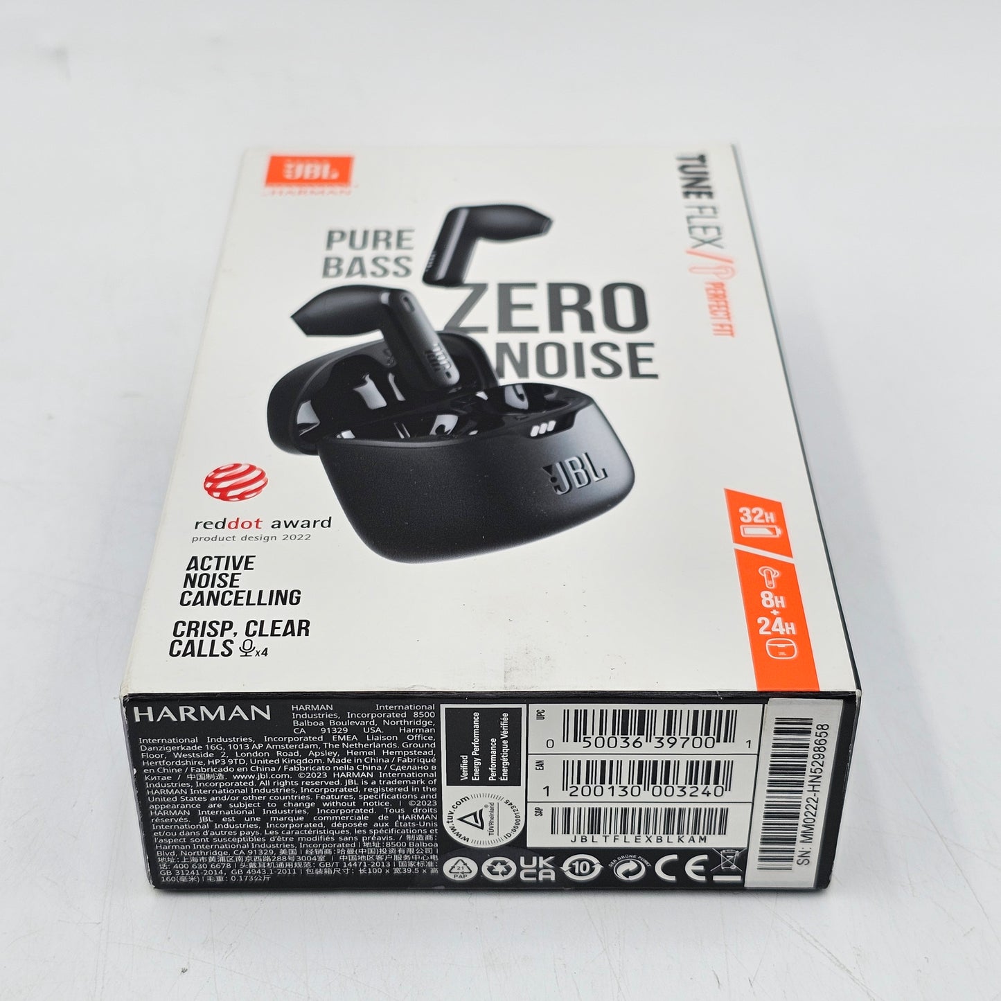JBL Tune Flex Wireless Bluetooth Earbuds Black JBLTFLEXBLKAM