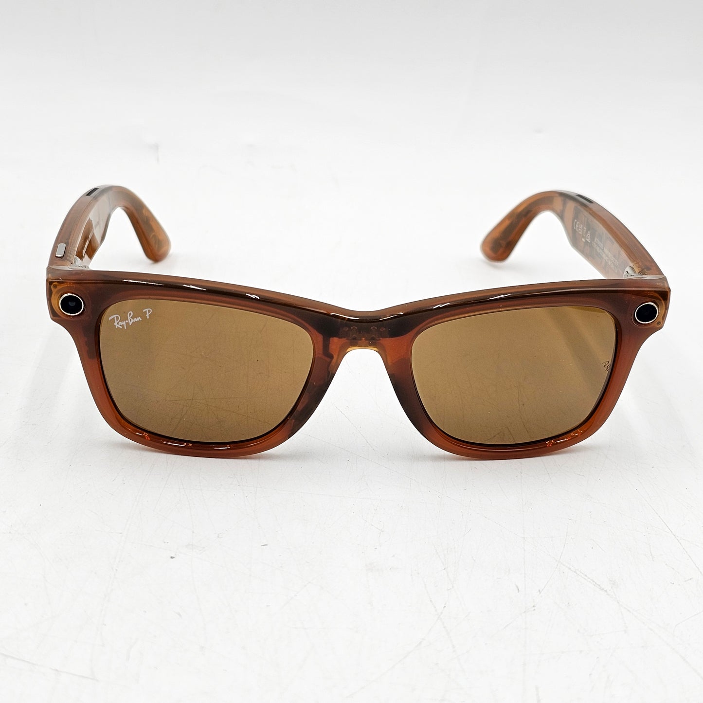 Ray-Ban Meta Wayfarer Gen 1 Shiny Caramel Standard RW4008 670683 Smart Glasses