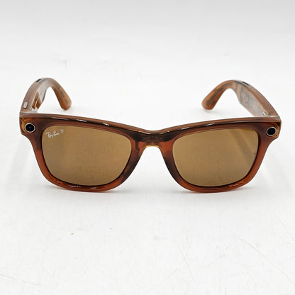 Ray-Ban Meta Wayfarer Gen 1 Shiny Caramel Standard RW4008 670683 Smart Glasses
