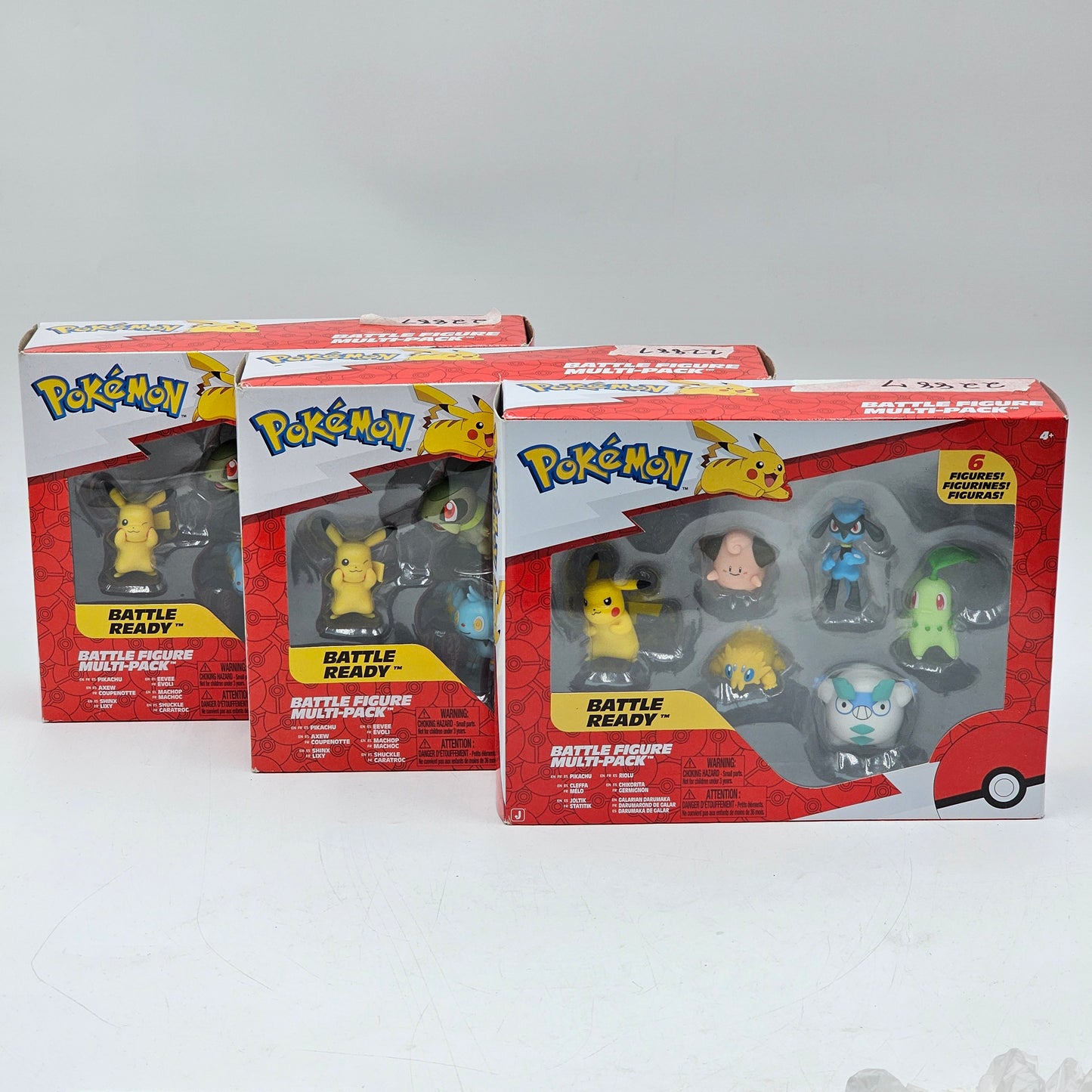 New Pokemon Battle Figure Multi Pack 6 Figurines Lot of 3 PKW3614