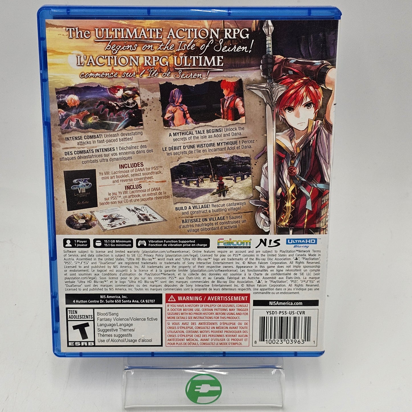 Ys VIII: Lacrimosa of DANA [Deluxe Edition] (Sony PlayStation 5 PS5, 2022)