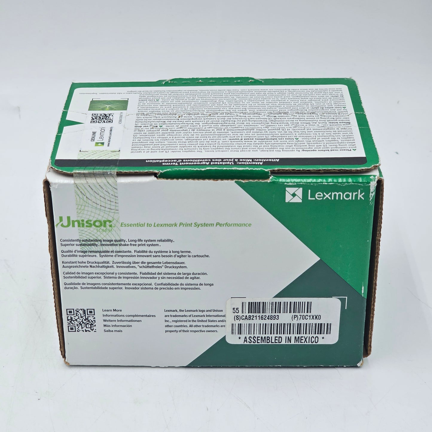 New Lexmark One Black Extra High Yield Toner Cartridge 70C1XK0 Black