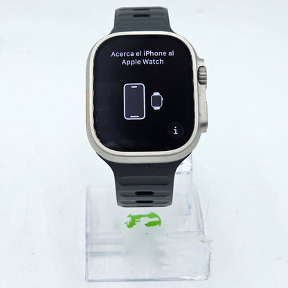 Unlocked Apple Watch Ultra 3 49MM Natural Titanium Black Sport Band MEWH4LW/A