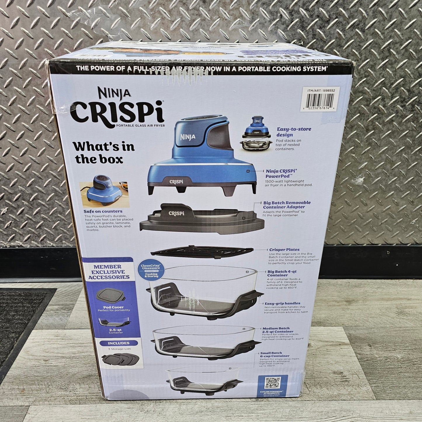 New Ninja Crispi Portable Air Fryer System 1898552