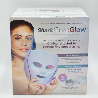 New Shark Cryo Glow Under Eye Cooling LED Anti Aging Skin Clearing Mask