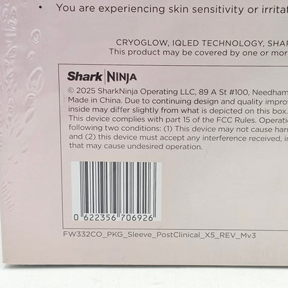 New Shark Cryo Glow Under Eye Cooling LED Anti Aging Skin Clearing Mask