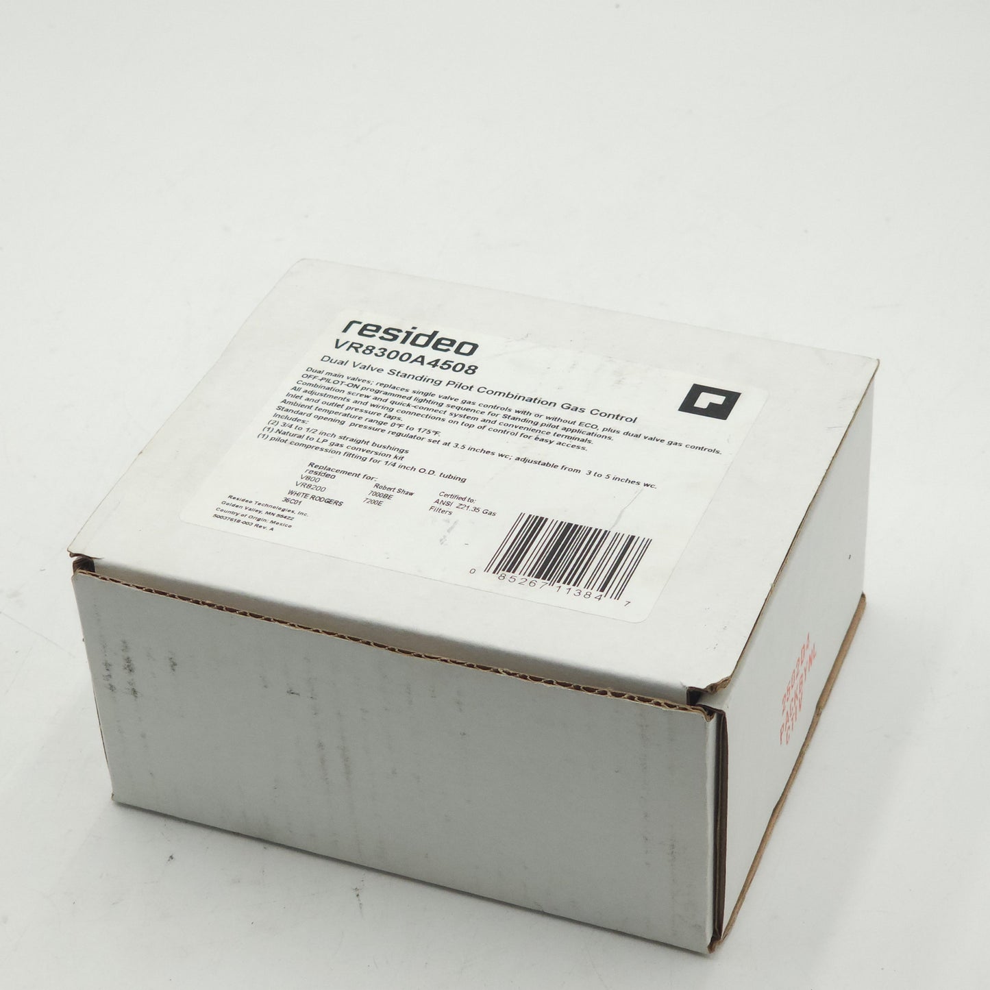 New resideo Dual Valve Standing  Pilot Combination Gas Control VR8300A4508