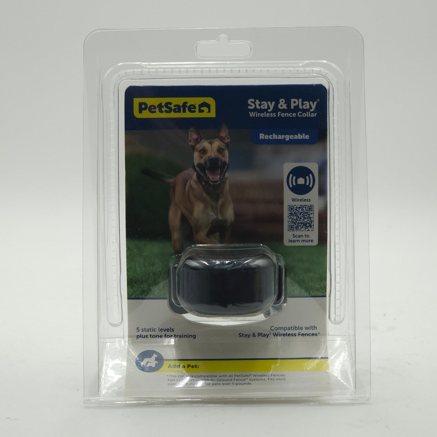New PetSafe Stay & Play Wireless Fence  Rechargeable Receiver Collar 14288
