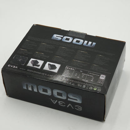 New EVGA  600W 80 Plus Certified Power Supply 100-W1-0600-K1