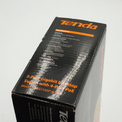 New Tenda 5 Port Gigabit PoE Switch TEG1105P-4-63W Lot of 7